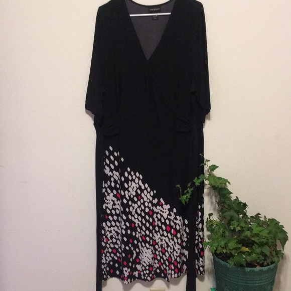 Lane Bryant Dresses & Skirts - Lane Bryant Faux Wrap Dress Size 18/20 Black